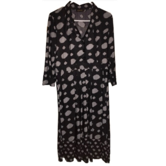 Reborn Collared Long Sleeve Dress - Picture 1 of 8